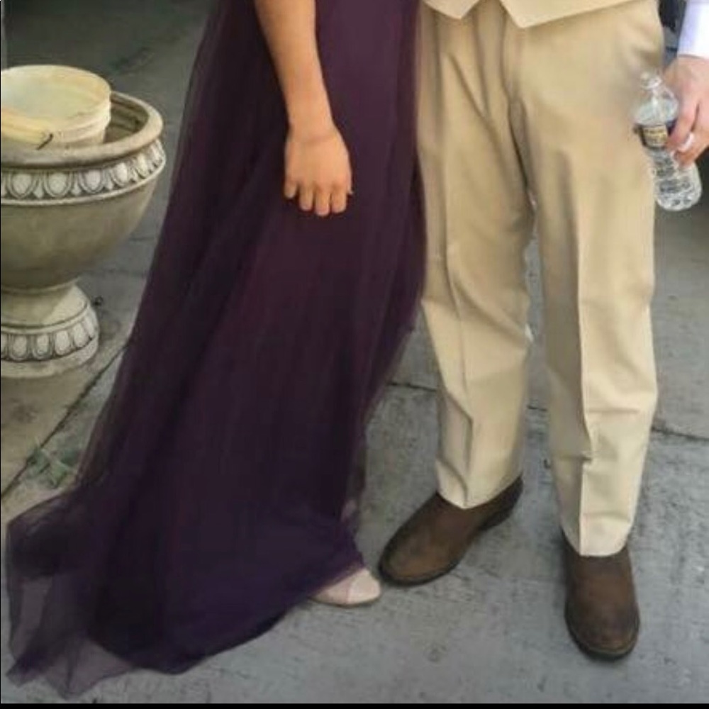 Plum/purple formal bridesmaid dress